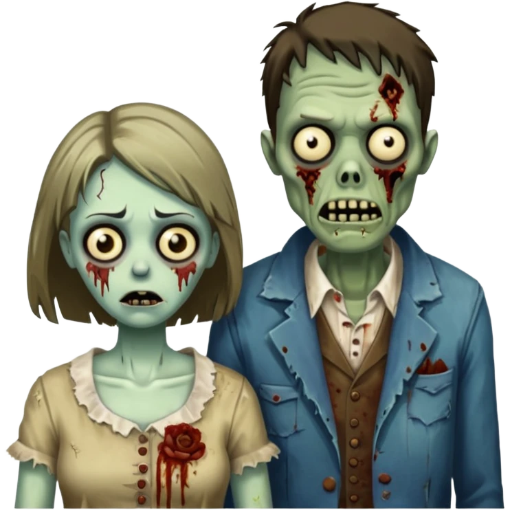 zombie husband wife emoji