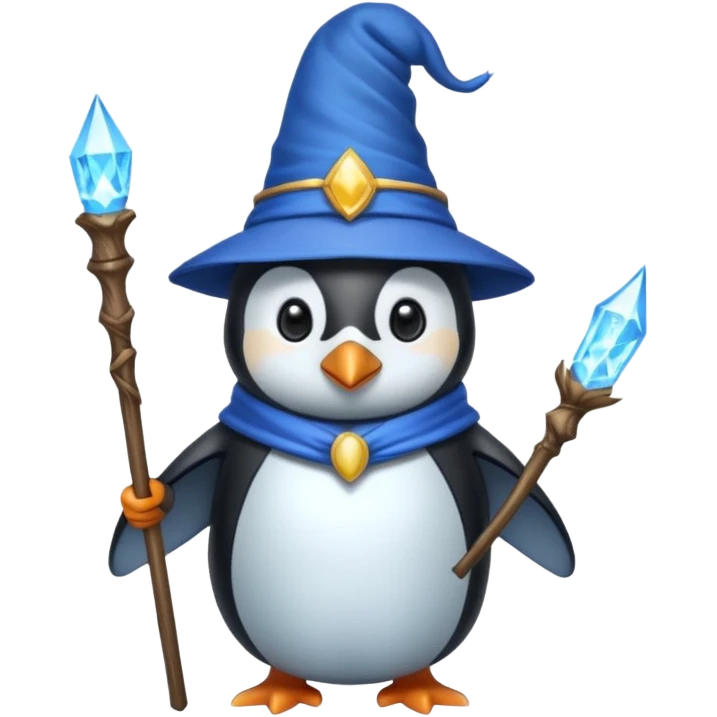 Penguin Wizard emoji