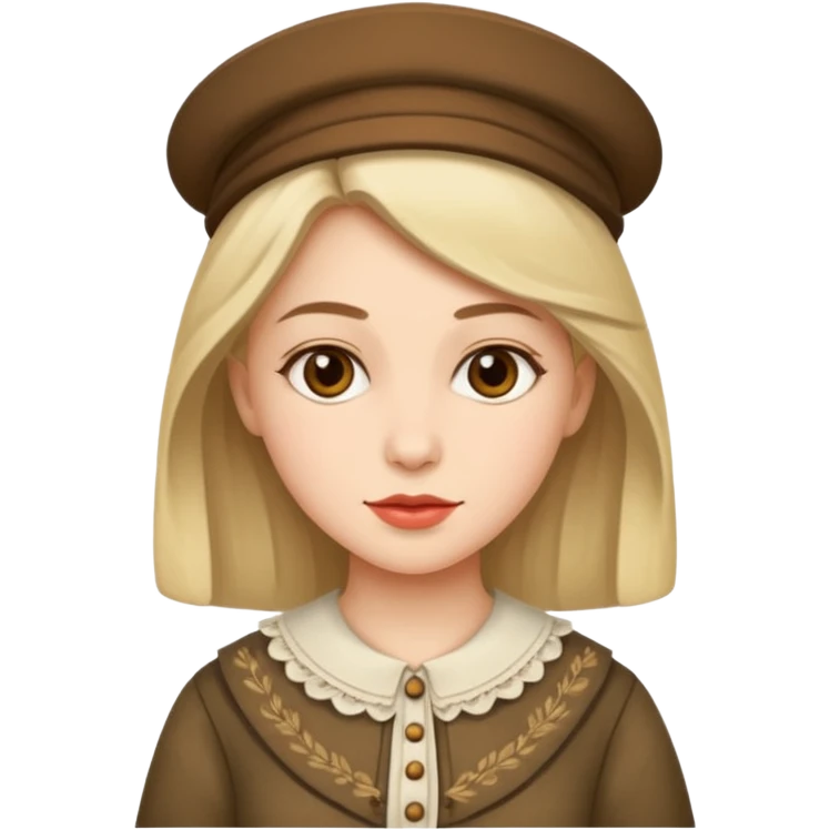 OldStyle clothes female emoji