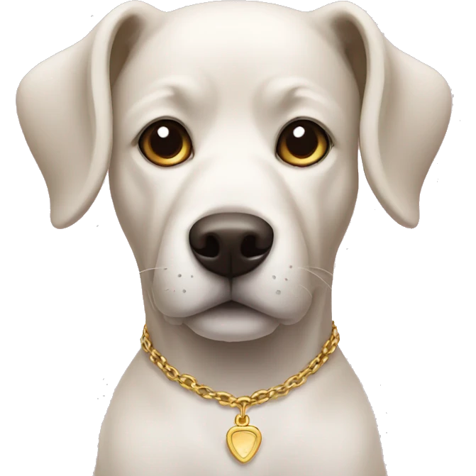 Dog with necklace  emoji