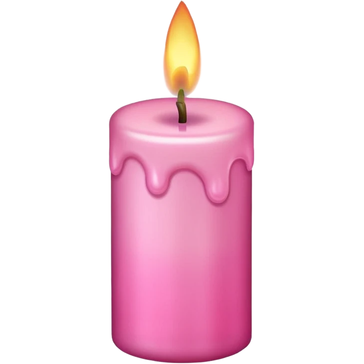 make a candle in very girly pink tones. emoji