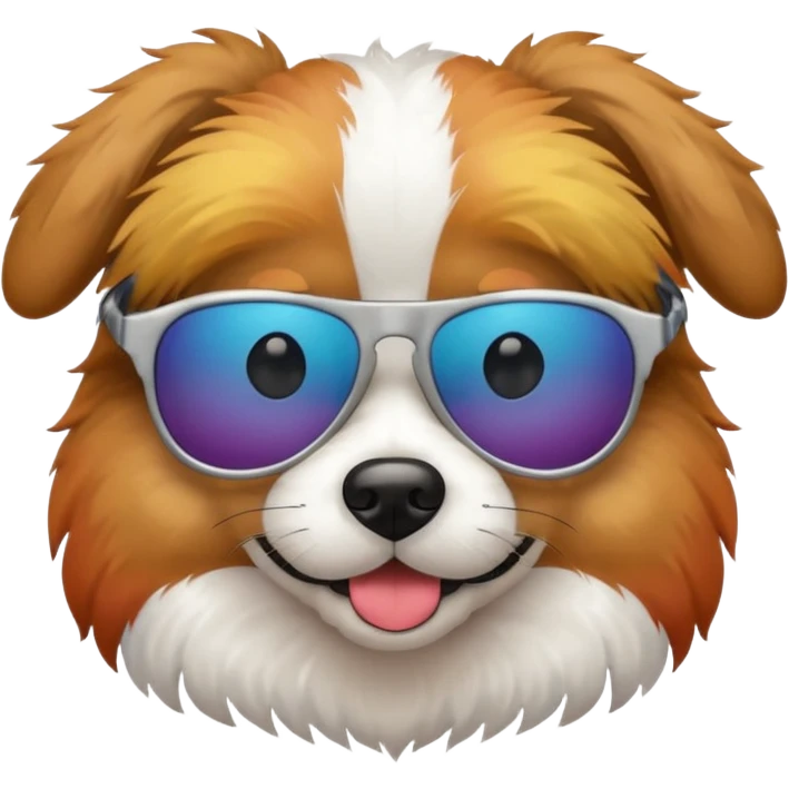 dog wearing sunglasses  emoji