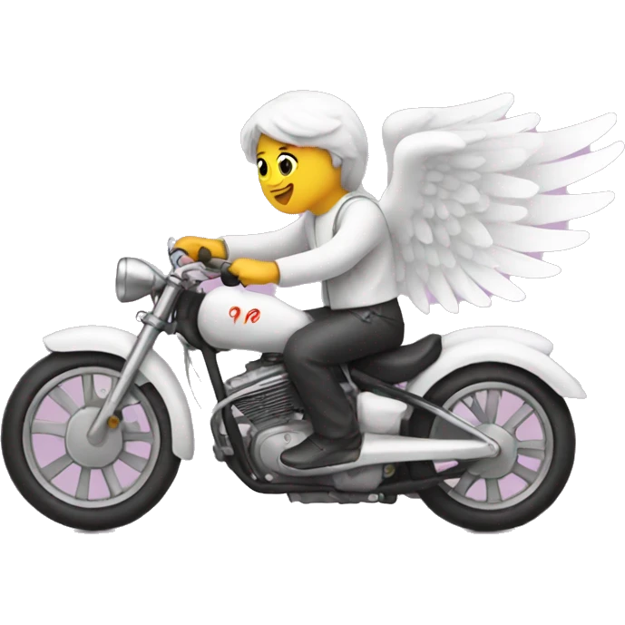 Angel on a bike emoji