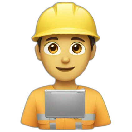 working at pc emoji