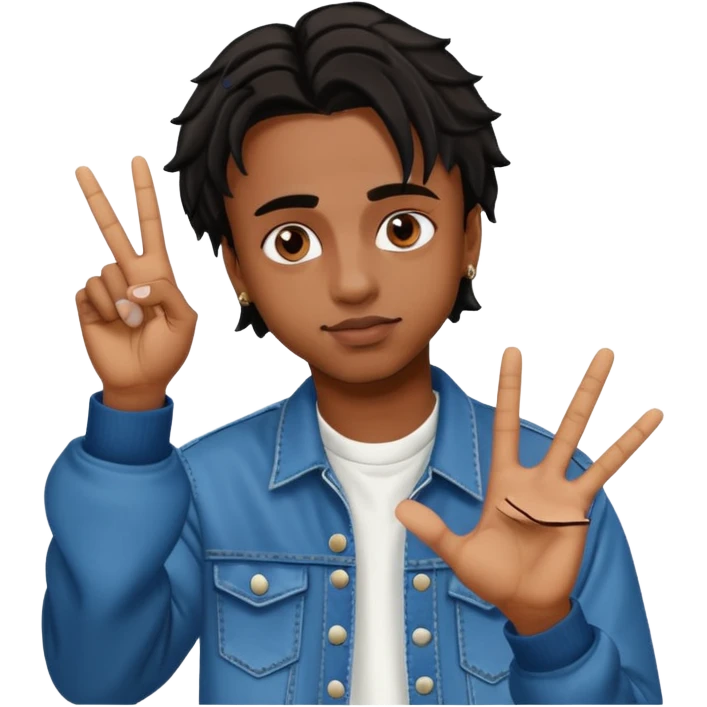 Playboi Carti YVL hand sign emoji