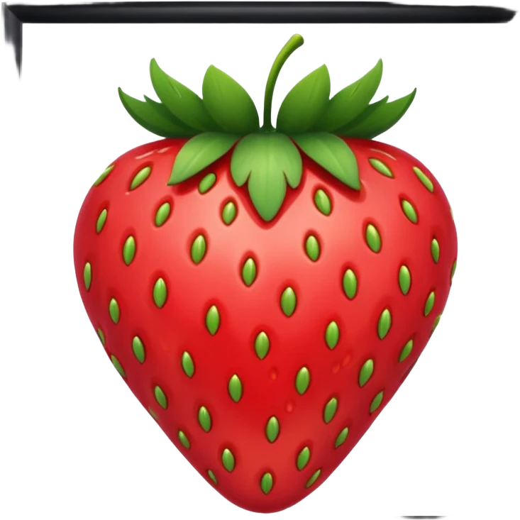 Black Jewelry strawberry emoji