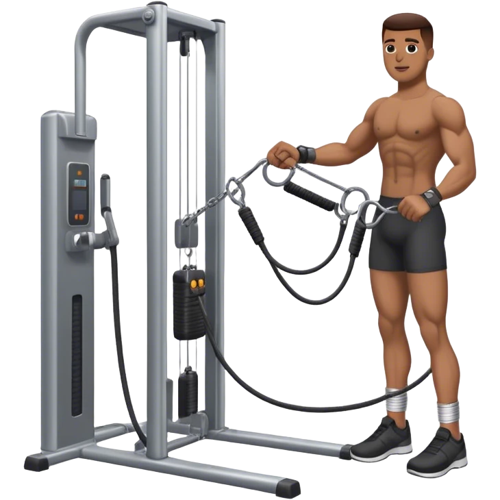 standing cable-machine-leg-raise with ankle-cuffs emoji
