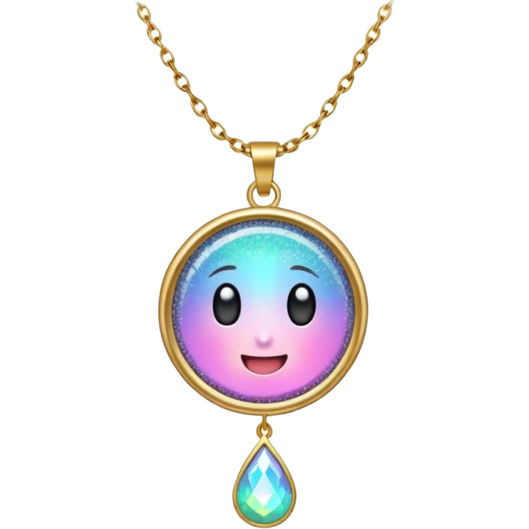 Glitter necklace emoji