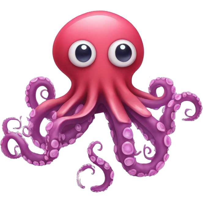 Pulpo con corazones en los ojos emoji