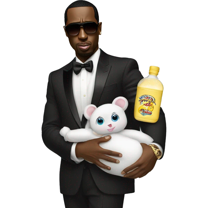 P diddy holding baby oil  emoji