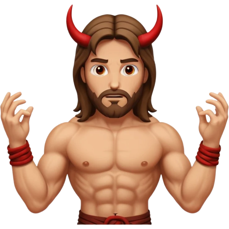 Jesus defeated the devil emoji