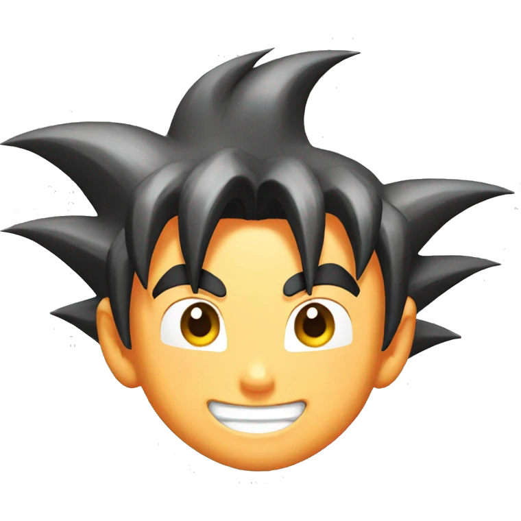Goku smily face emoji
