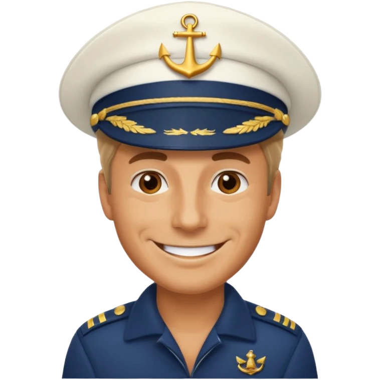 Male yacht man head emoji