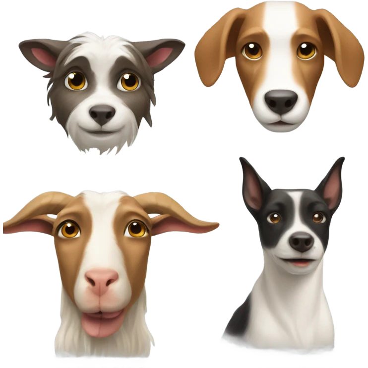 goat and dog emoji