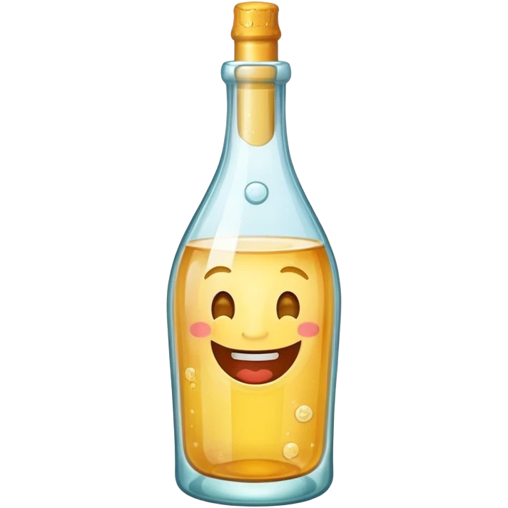 bottle which is laughing emoji