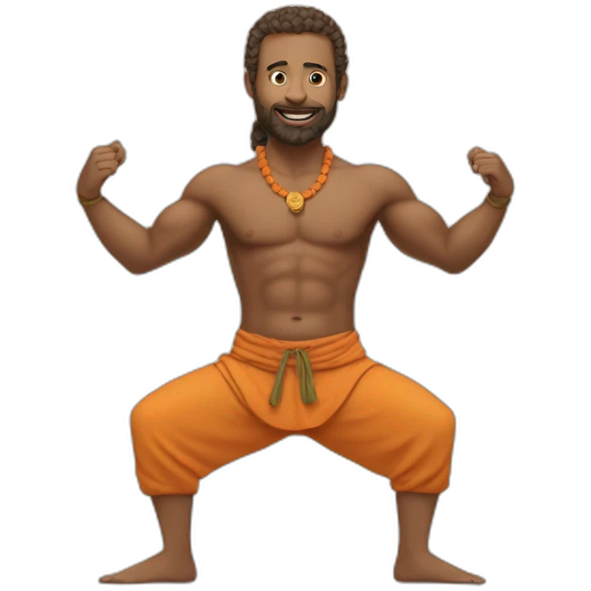 Yogi in trosers emoji