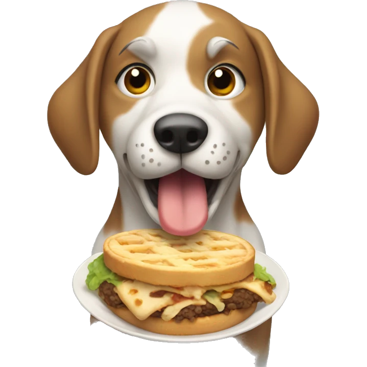 perro comiendo  emoji