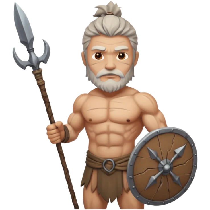 ancient guy with spear emoji