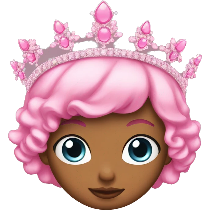 pink tiara emoji emoji