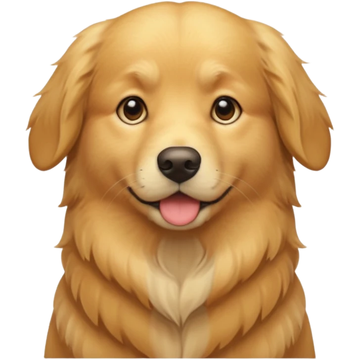 golden dog: short fur  emoji