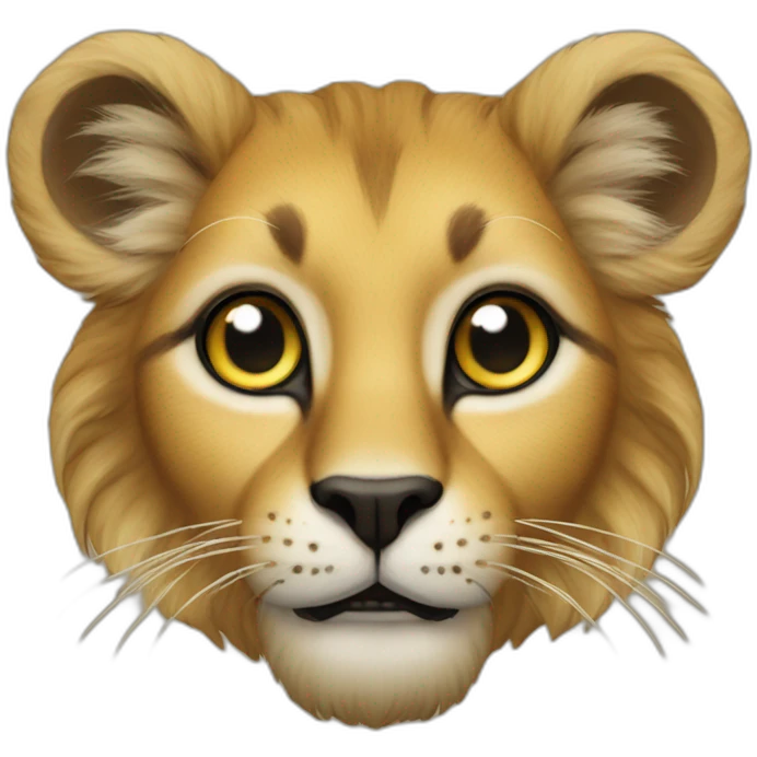 Suricat sur un lion emoji