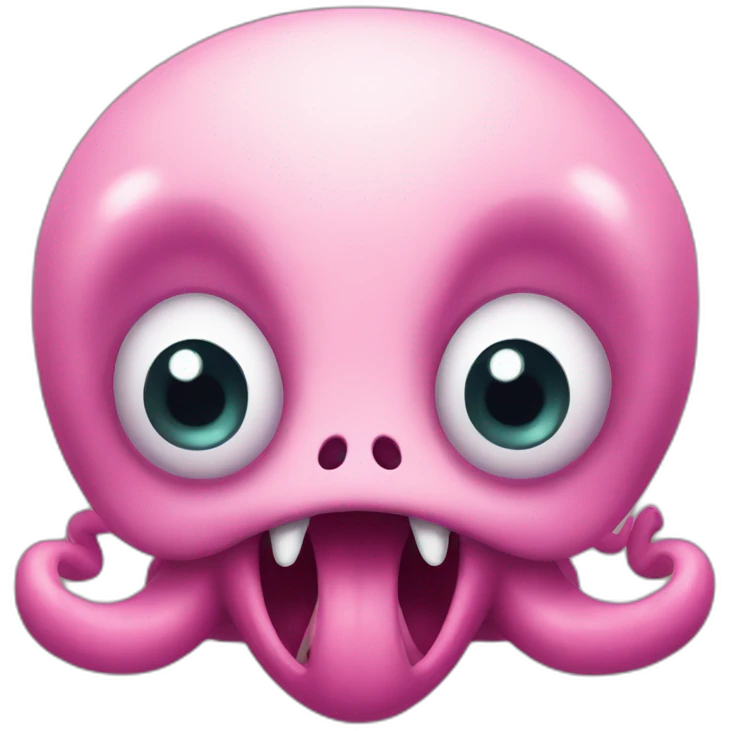 cute kraken cute face afraid of emoji