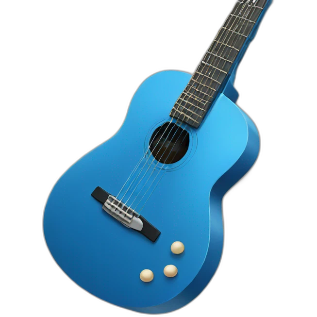 blue guitar emoji