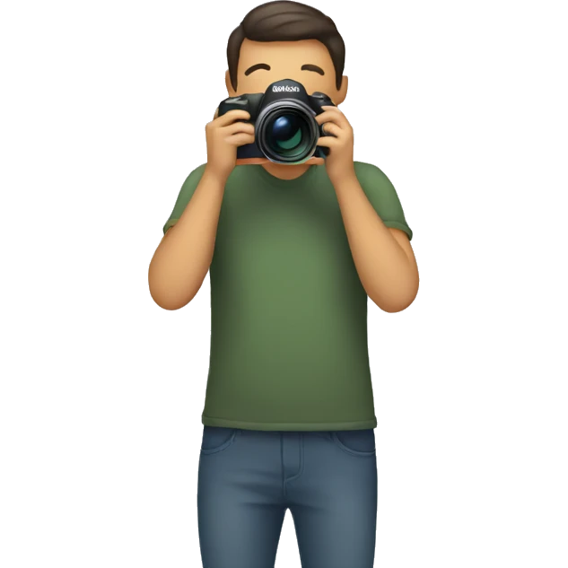 a person taking photos emoji