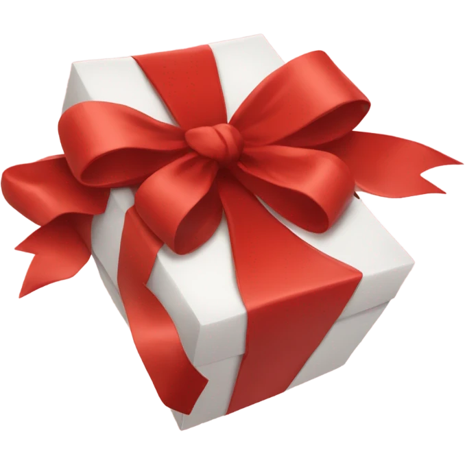 red gift bow emoji