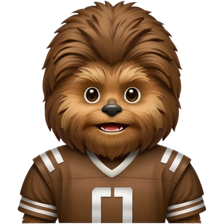 Chewbacca con camiseta de futbol emoji