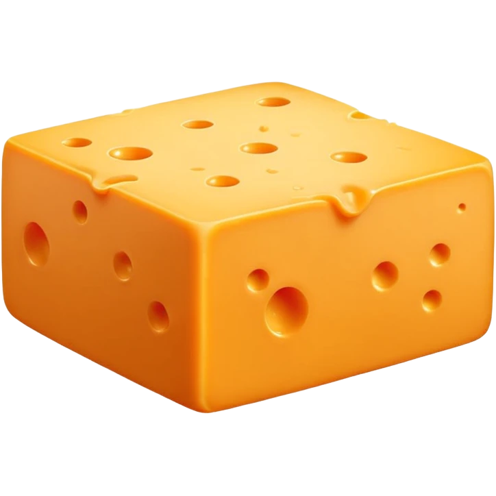 1 square sheet of cheddar cheese emoji