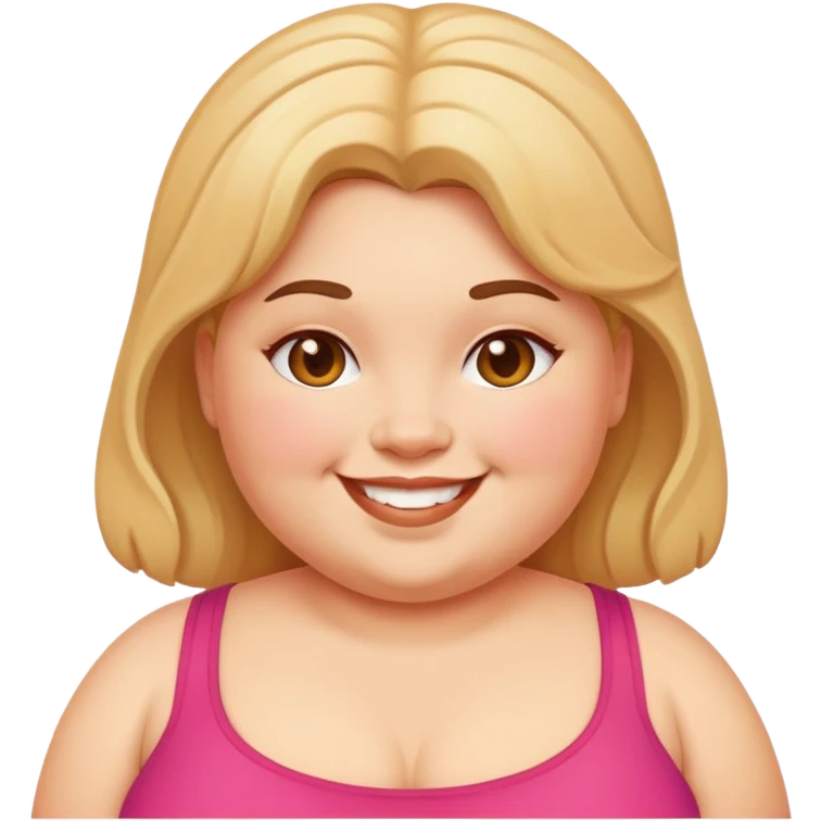 Fat girl  emoji