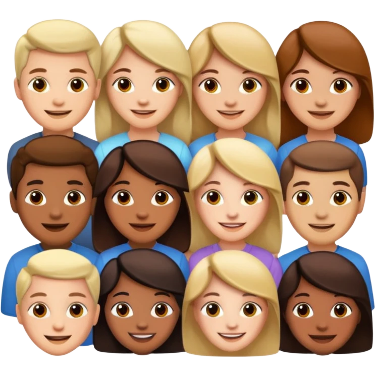 Make a croud of people emoji