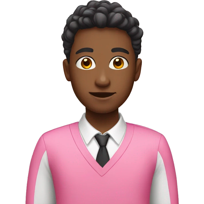 Student with pink uniform emoji