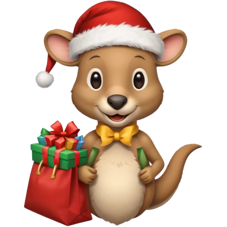 Kangaroo Claus emoji