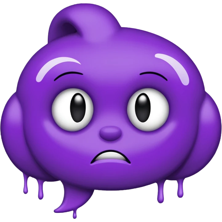 just the word "bitch" written in purple emoji