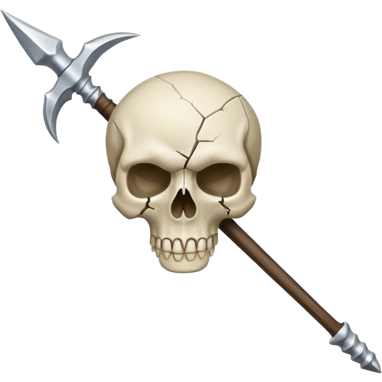 broken skull spear emoji