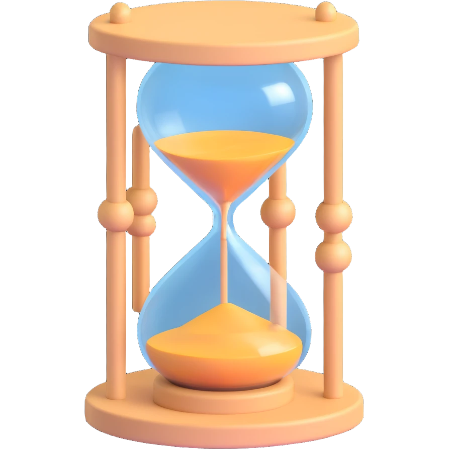 sand clock empty emoji