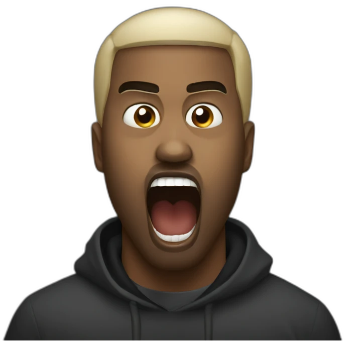 Kanye-west-scream emoji