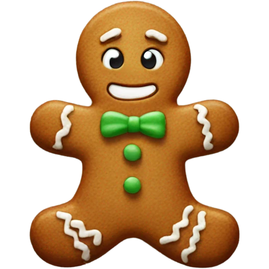 gingerbread man  emoji