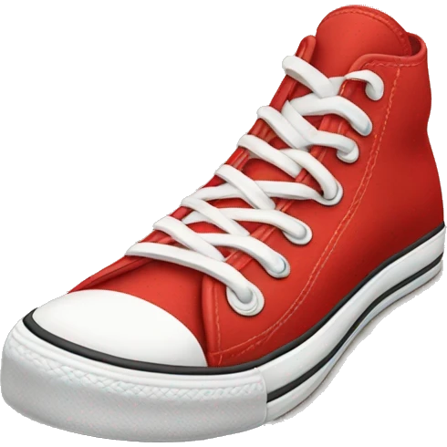 Red pair of converse emoji