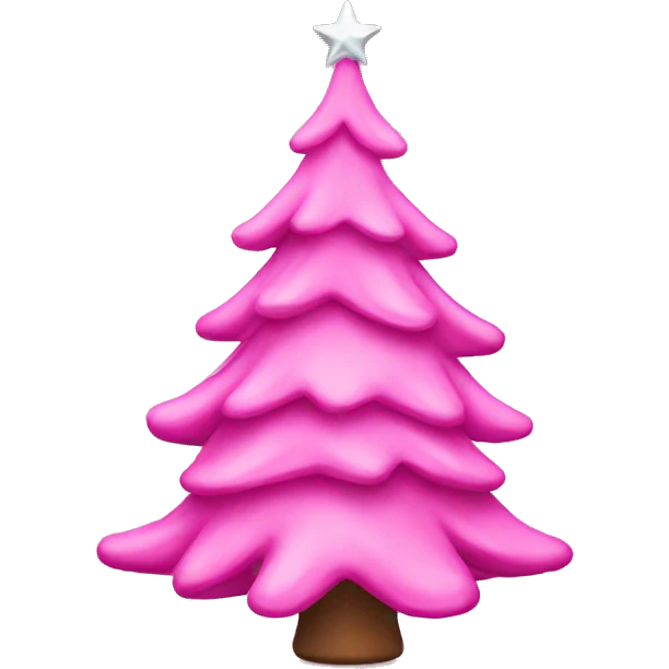 pink christmas tree emoji