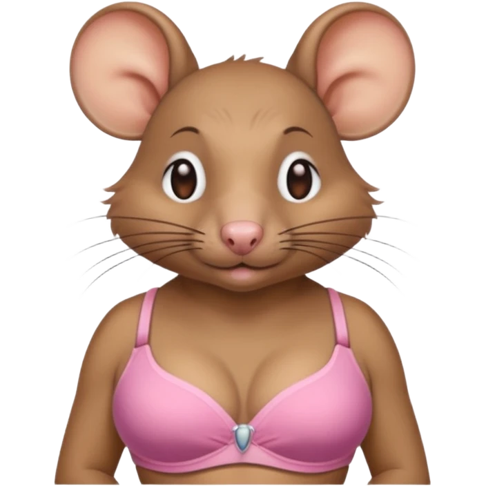 Rat with boobs emoji