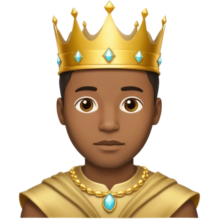 Afro white prince emoji