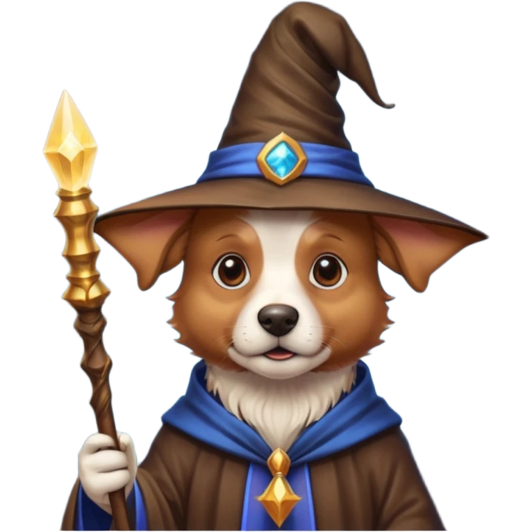 Dog wizard emoji