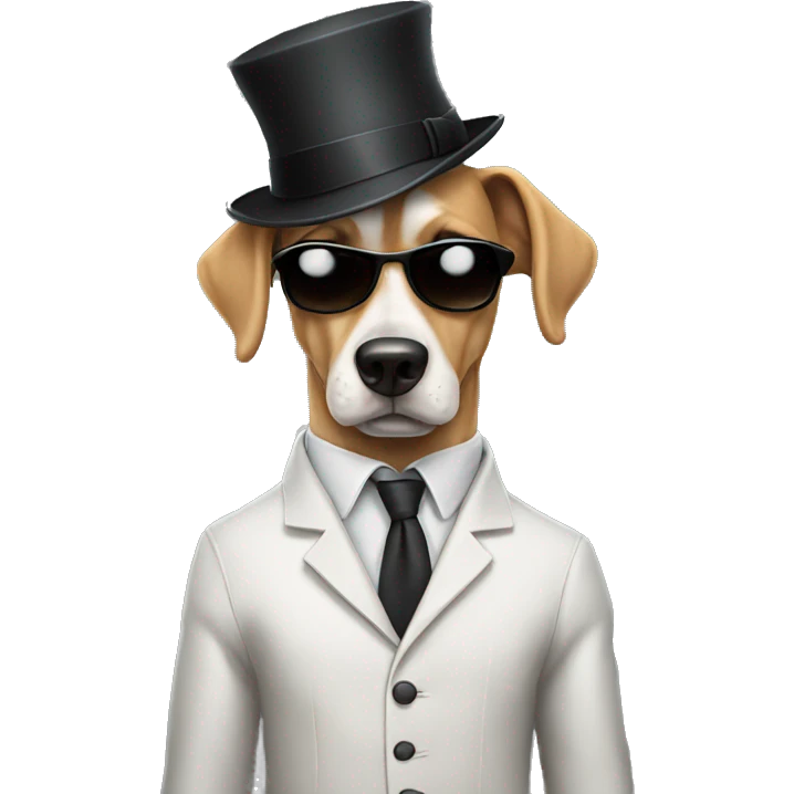 Gangster dog emoji