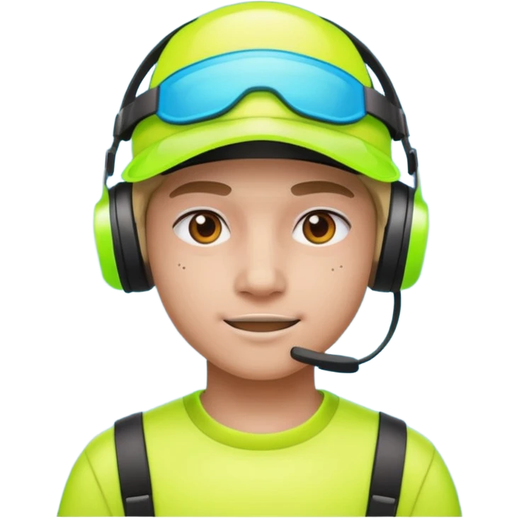 Neon Visor Gamers emoji