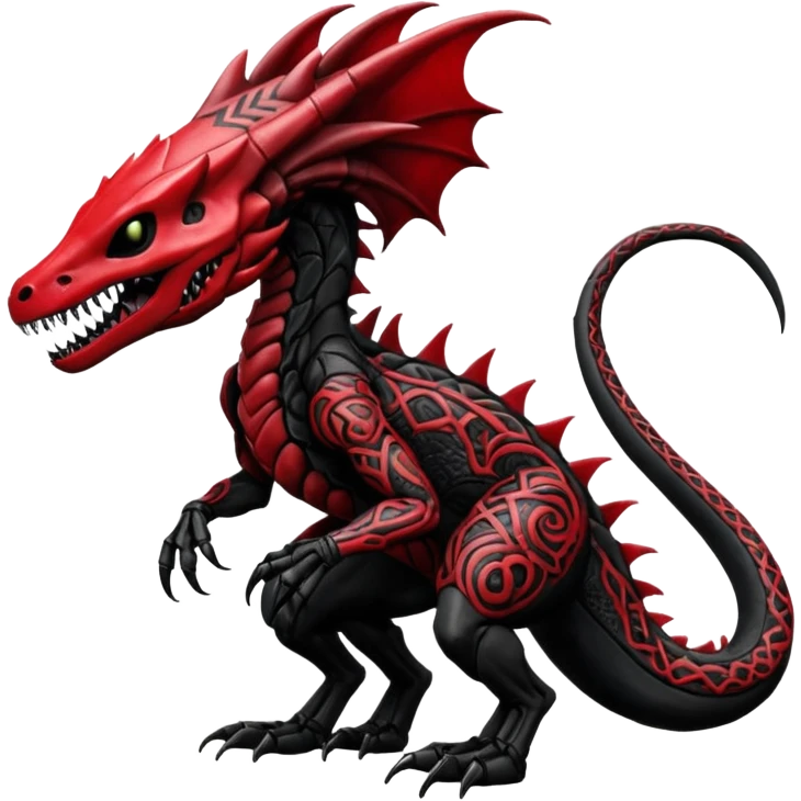  Venom-Marowak-Salandit-Xenomorph-hybrid-fantasy-creature (full body) with patterns emoji