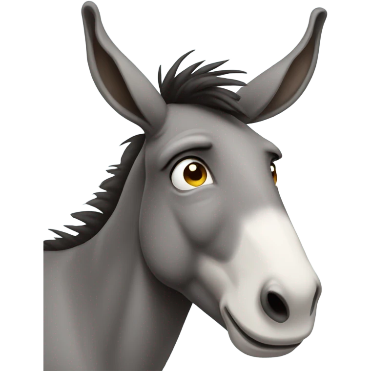 Crying donkey emoji