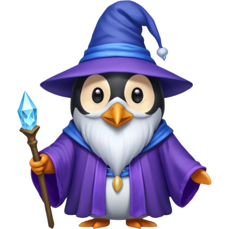 Penguin Wizard emoji